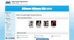 Desktop Screenshot of kleinforesthighschool.org